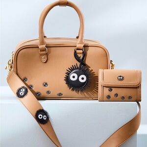 New Studio Ghibli My Neighbor Totoro Soot Sprites Convertible Crossbody Bag.
